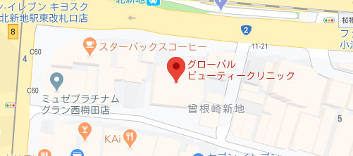 グローバルビューティークリニック地図