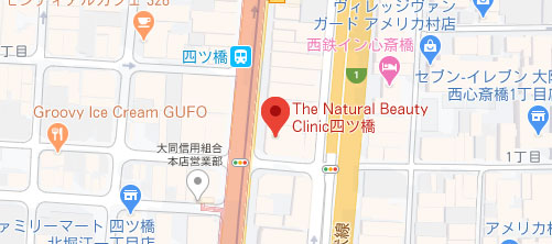 ザ ナチュラルビューティークリニック 四ツ橋院地図