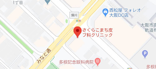 さくらこまち皮フ科クリニック地図