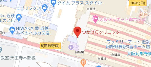 つかはらクリニック地図