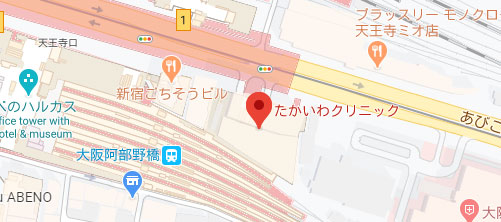 たかいわクリニック美容皮膚科地図