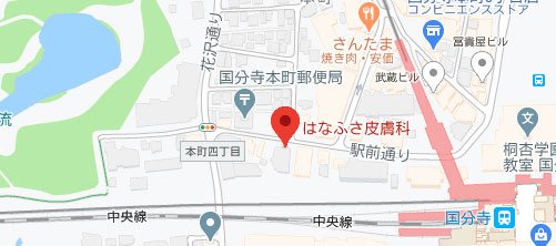 はなふさ美容皮膚科 国分寺院地図