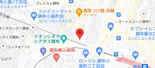 湘南美容クリニック 調布院地図