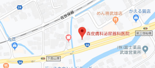 森皮膚科泌尿器科医院地図