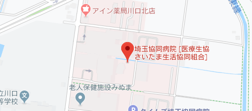 埼玉協同病院地図
