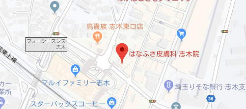 はなふさ皮膚科 志木院地図