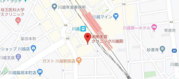湘南美容クリニック　川越院地図