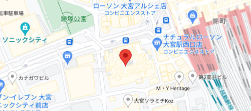 湘南美容クリニック大宮西口院の地図