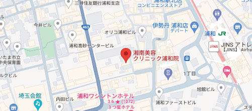 湘南美容クリニック浦和院の地図