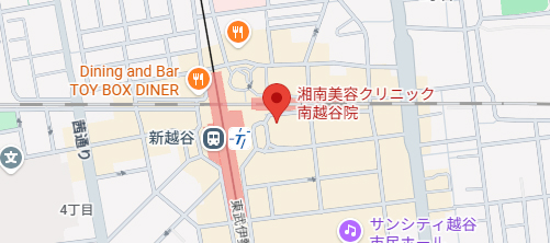 湘南美容クリニック　南越谷院地図
