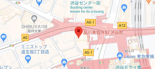 品川美容外科 渋谷院地図