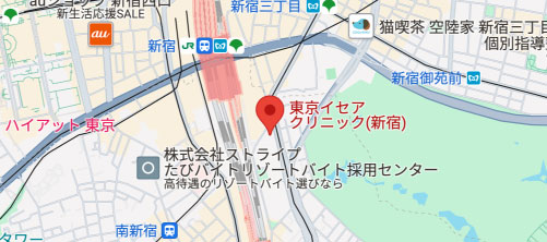 東京イセアクリニック地図