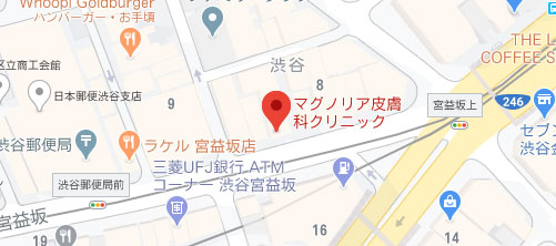 マグノリア皮膚科クリニック地図