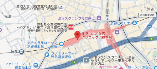 ルラ美容クリニック渋谷本院地図