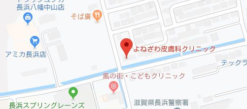 よねざわ皮膚科クリニック地図