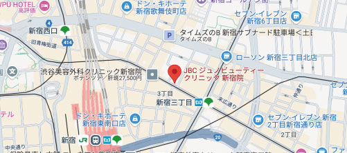 ジュノビューティークリニック 新宿院地図