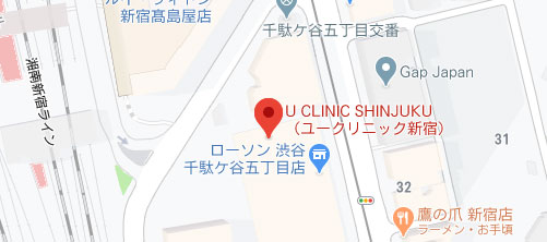 ユークリニック新宿地図