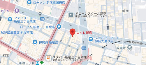 アルファクリニック新宿院地図