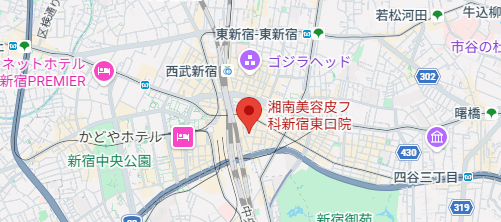 湘南美容皮フ科 新宿東口院地図