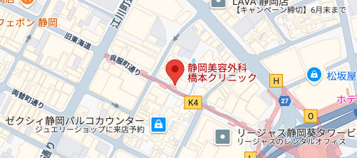 静岡美容外科橋本クリニック地図