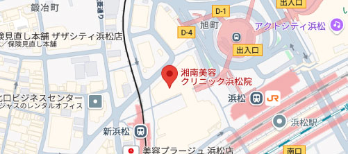湘南美容クリニック 浜松院地図