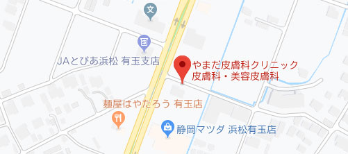やまだ皮膚科クリニック地図