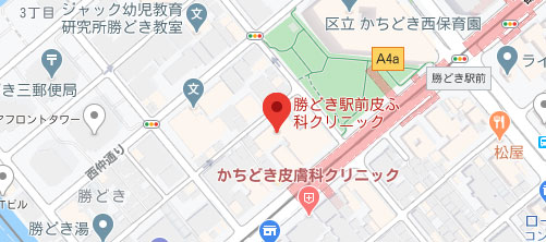 勝どき駅前皮ふ科クリニック地図