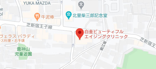 白金ビューティフルエイジングクリニック地図