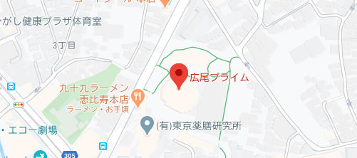 広尾プライム皮膚科地図