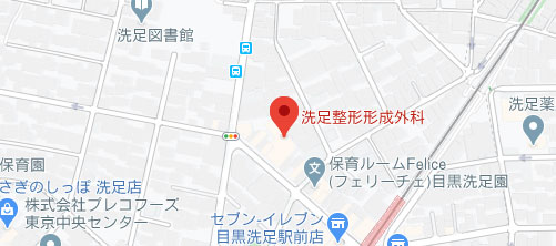 洗足整形・形成外科地図