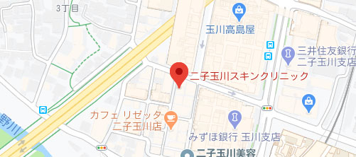 二子玉川スキンクリニック地図