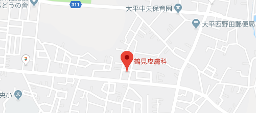 鶴見皮膚科地図