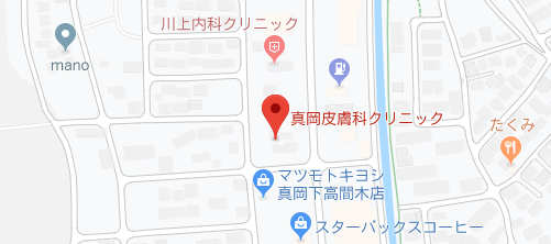 真岡皮膚科クリニック地図