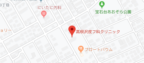 高根沢皮フ科クリニック地図