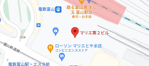 湘南美容クリニック 富山院地図