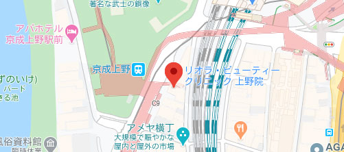 リオラビューティークリニック 上野院地図