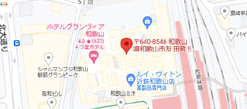 湘南美容クリニック 和歌山院地図