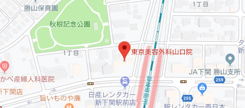 東京美容外科 山口下関院地図