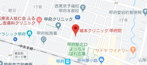 城本クリニック 甲府院地図